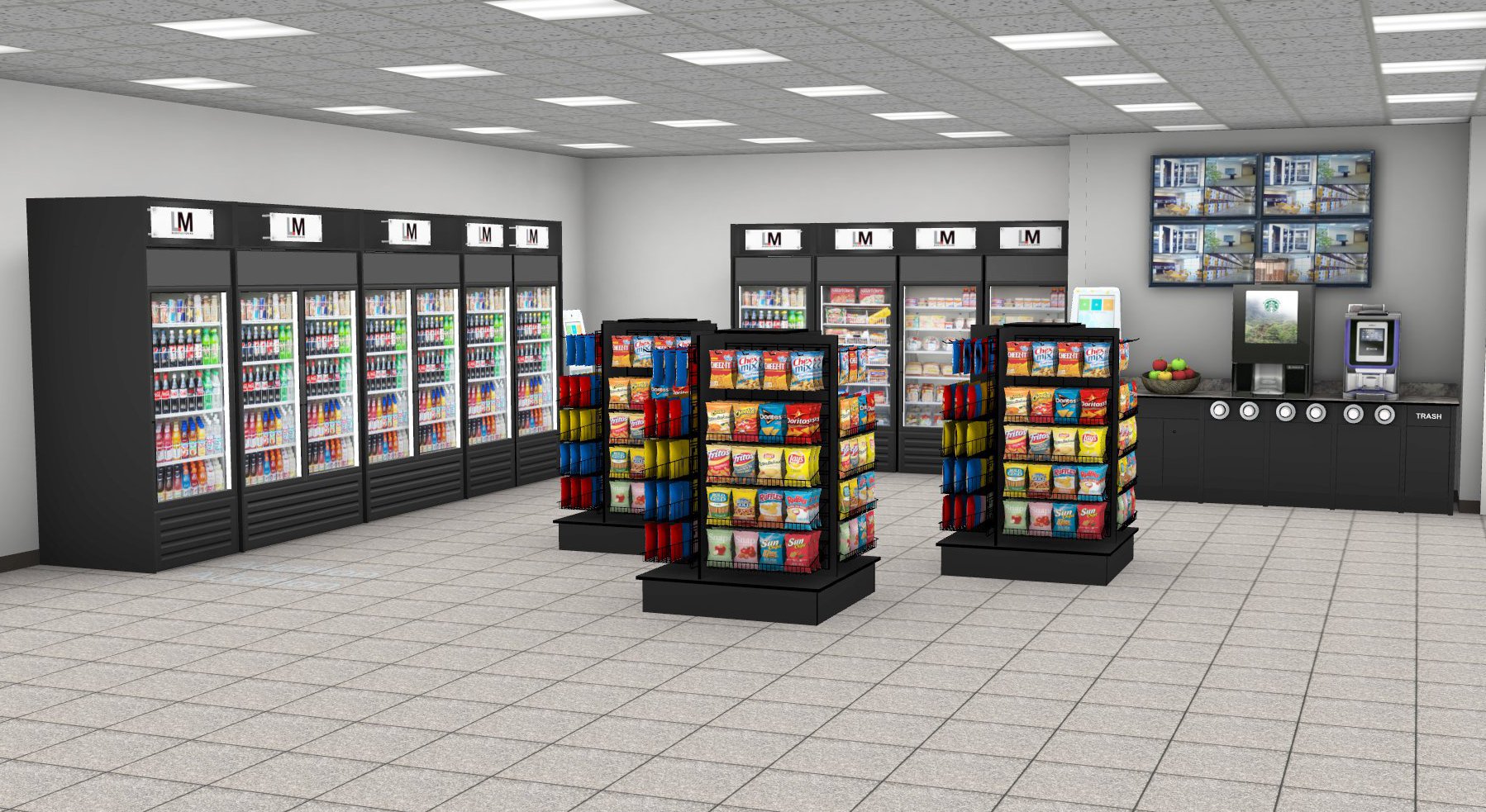 Fresh market rendering picture 2
