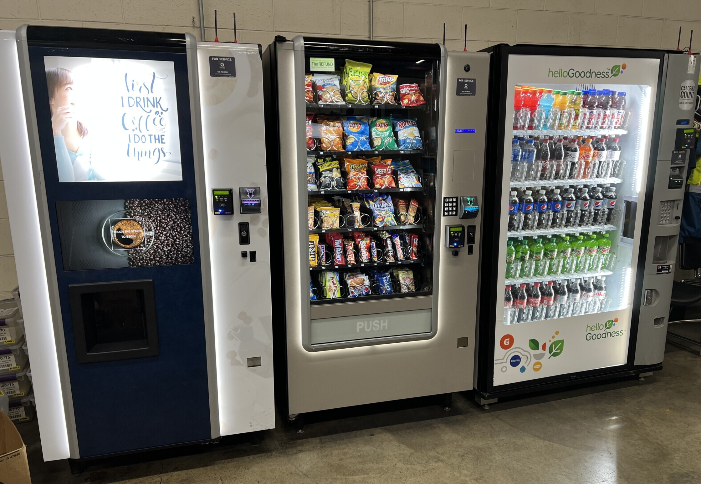 Break Room Vending Services for Workplaces in Ohio, Michigan & Indiana